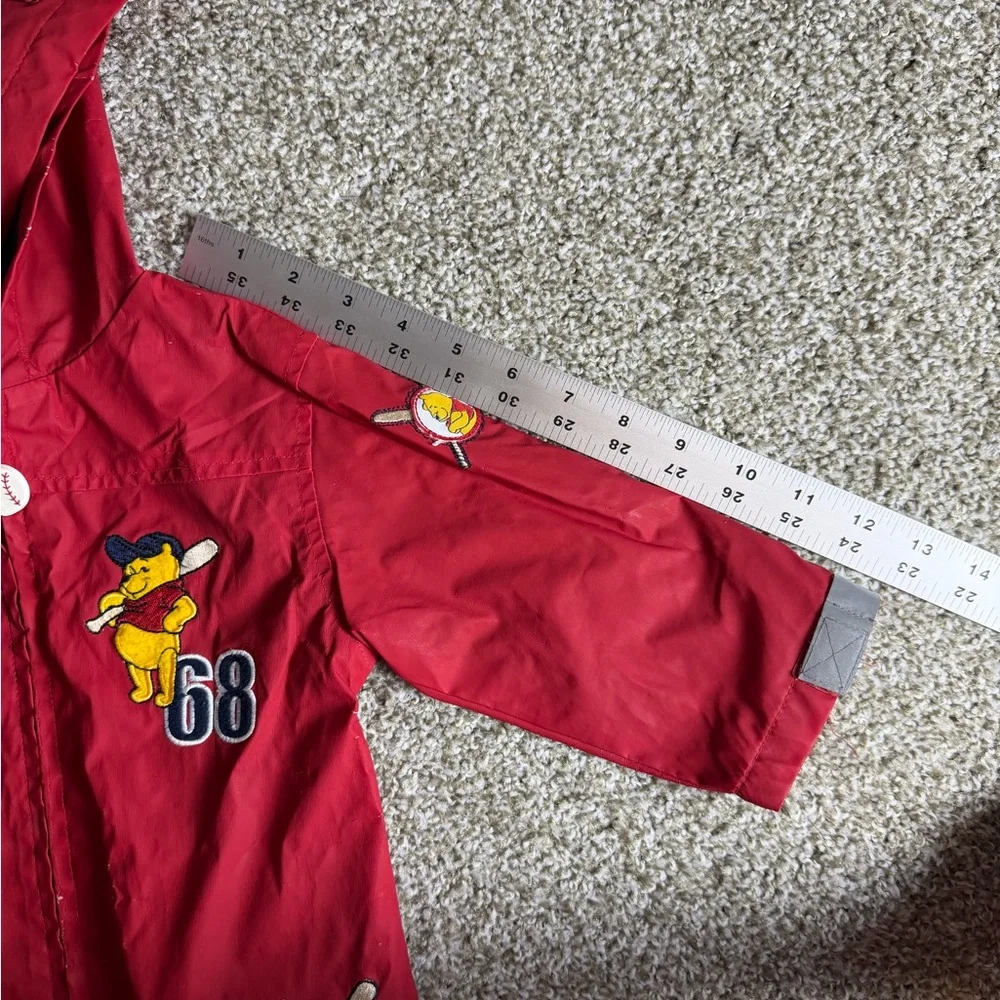Disney Winnie The Pooh Boys Toddler Raincoat Hooded Baseball‎ Red 24M